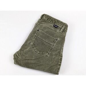 Patagonia Corduroy Pants Womans 27 Green Organic Stretch Tapered Leg Casual Pant